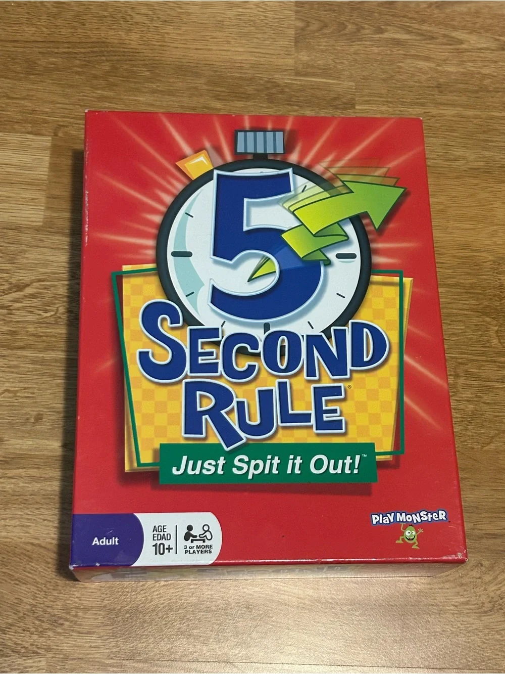 5 Second Rule Party Game - Bright Red Box